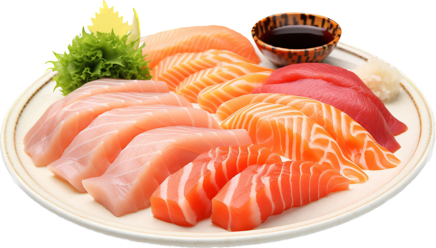 Sashimi png with AI generated