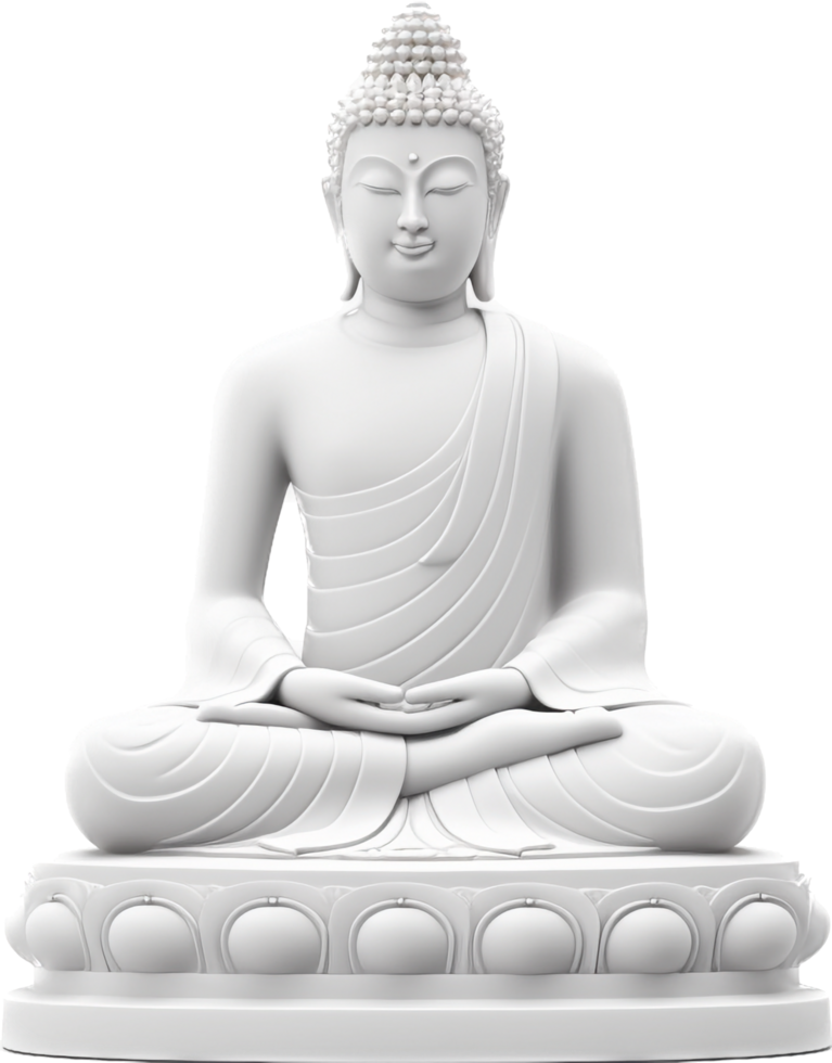 Buddha Statue png with AI generated.