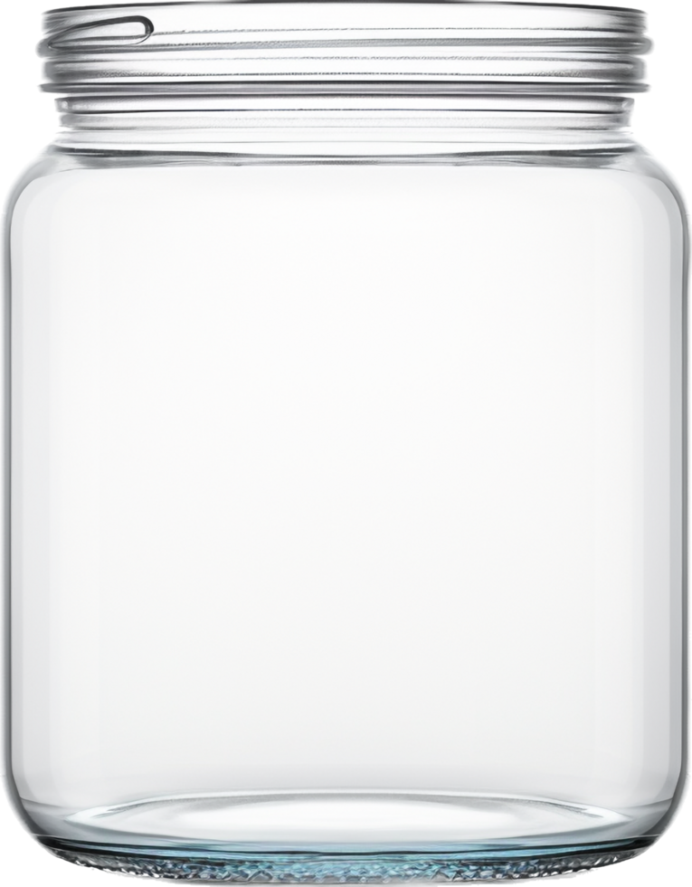 Glass jar png with AI generated.