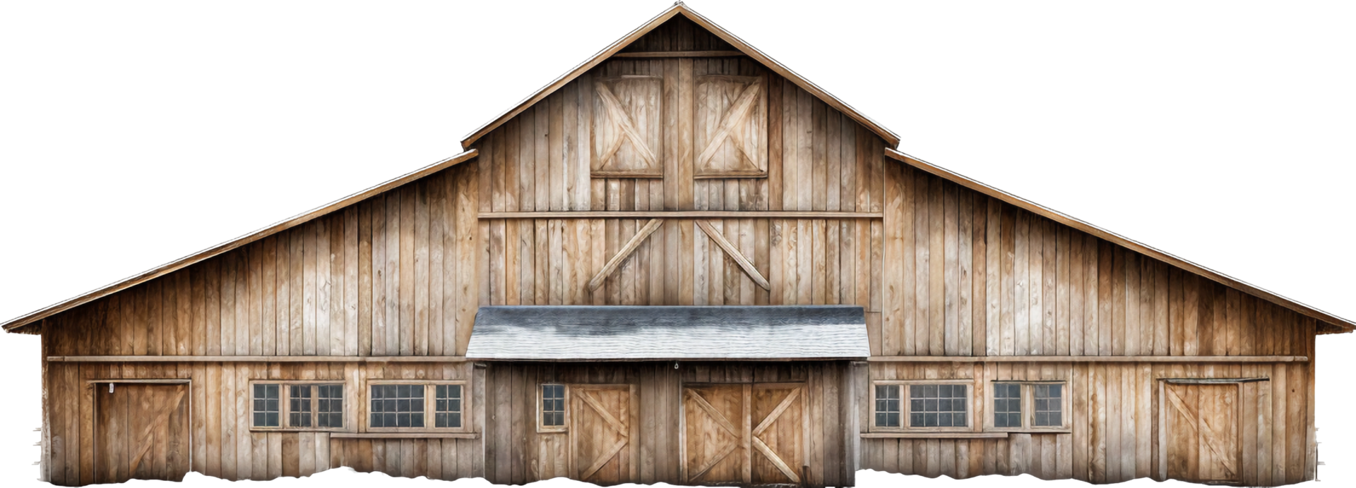 Barn png with AI generated.