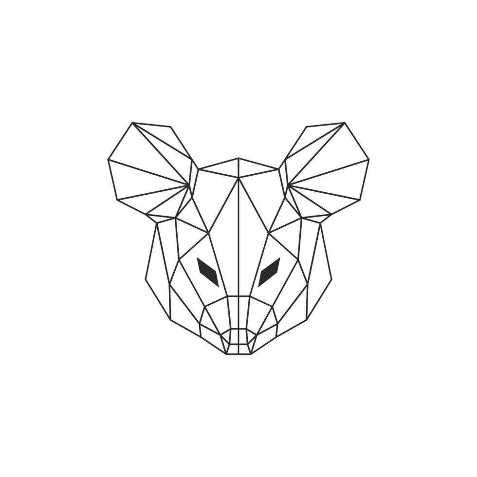 Geometric Mouse head vector