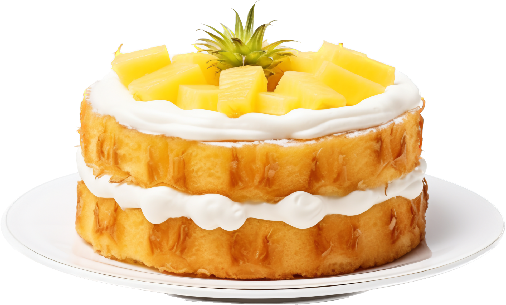 Pineapple cake with . 26773166 PNG