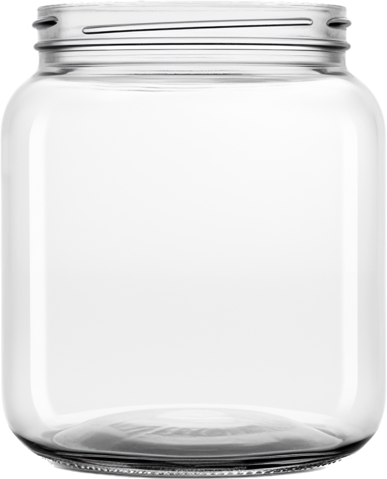 Glass jar with . png