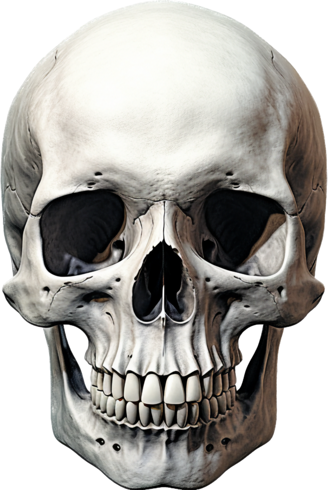 Skull png with AI generated.