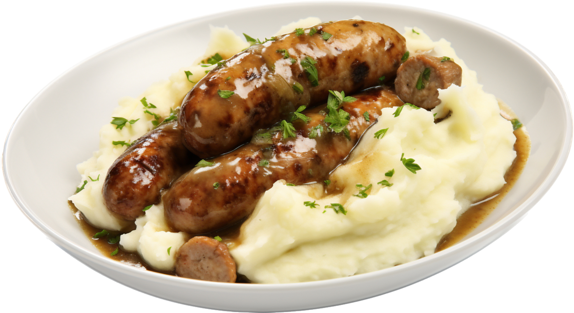 Bangers and mash png with AI generated. 26773206 PNG