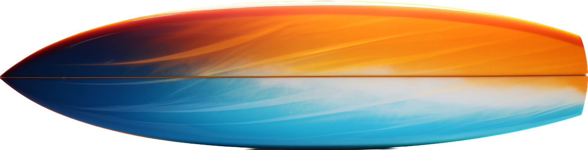 Surfboard png with AI generated.