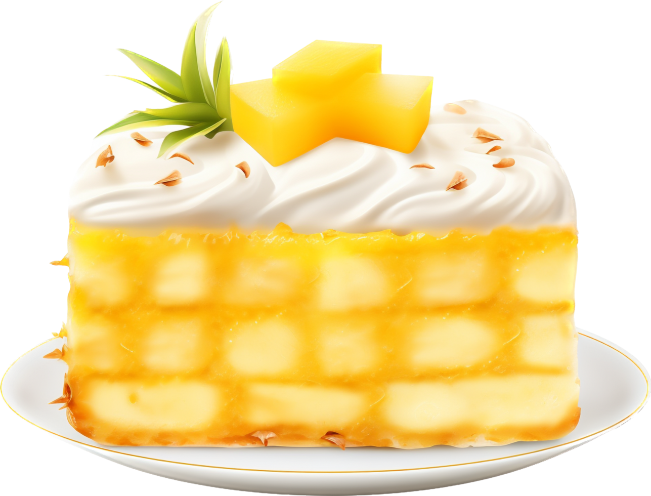 Pineapple cake with . png