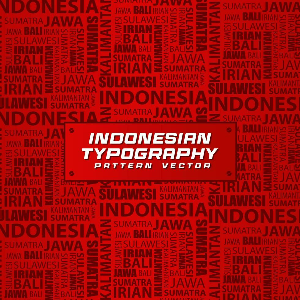 Indonesian Typograph Pattern Background vector