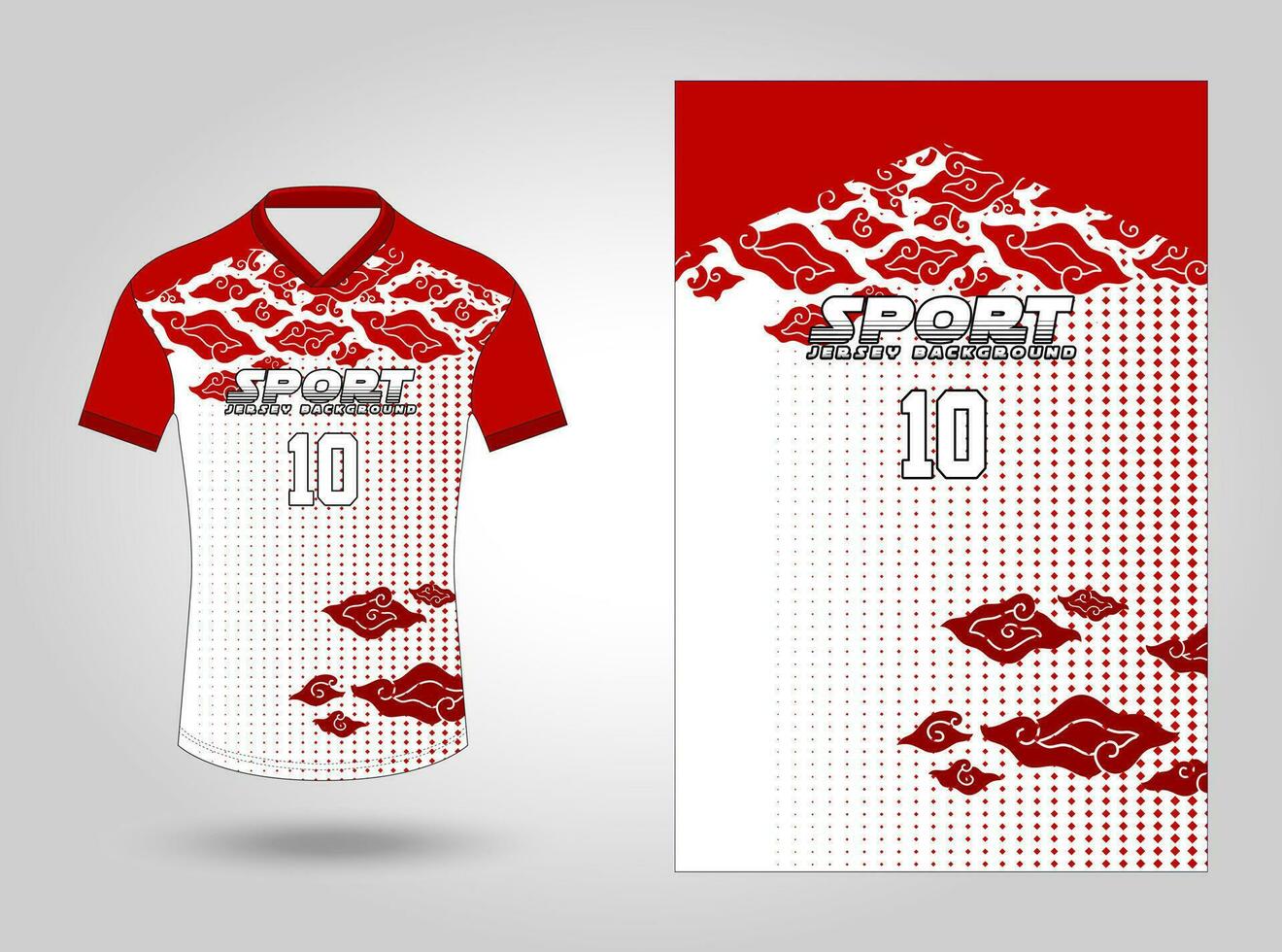 Sublimation jersey design pattern background vector