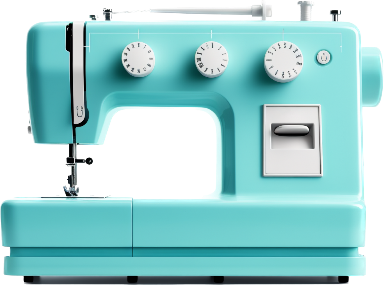 Sewing machine png with AI generated.
