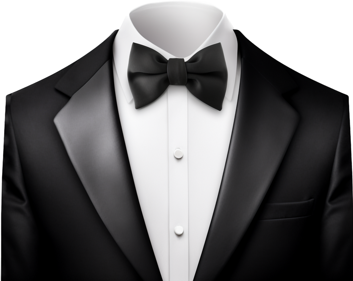 Tuxedo png with AI generated.