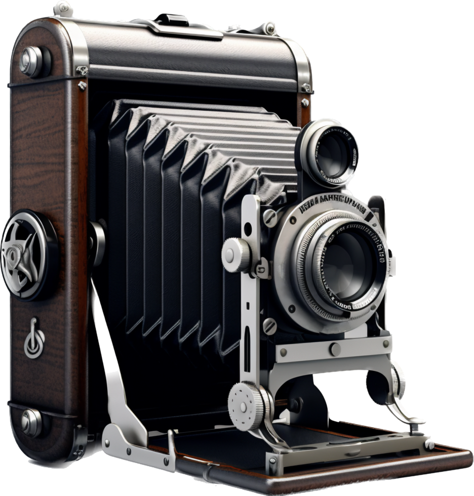 Vintage camera with . png