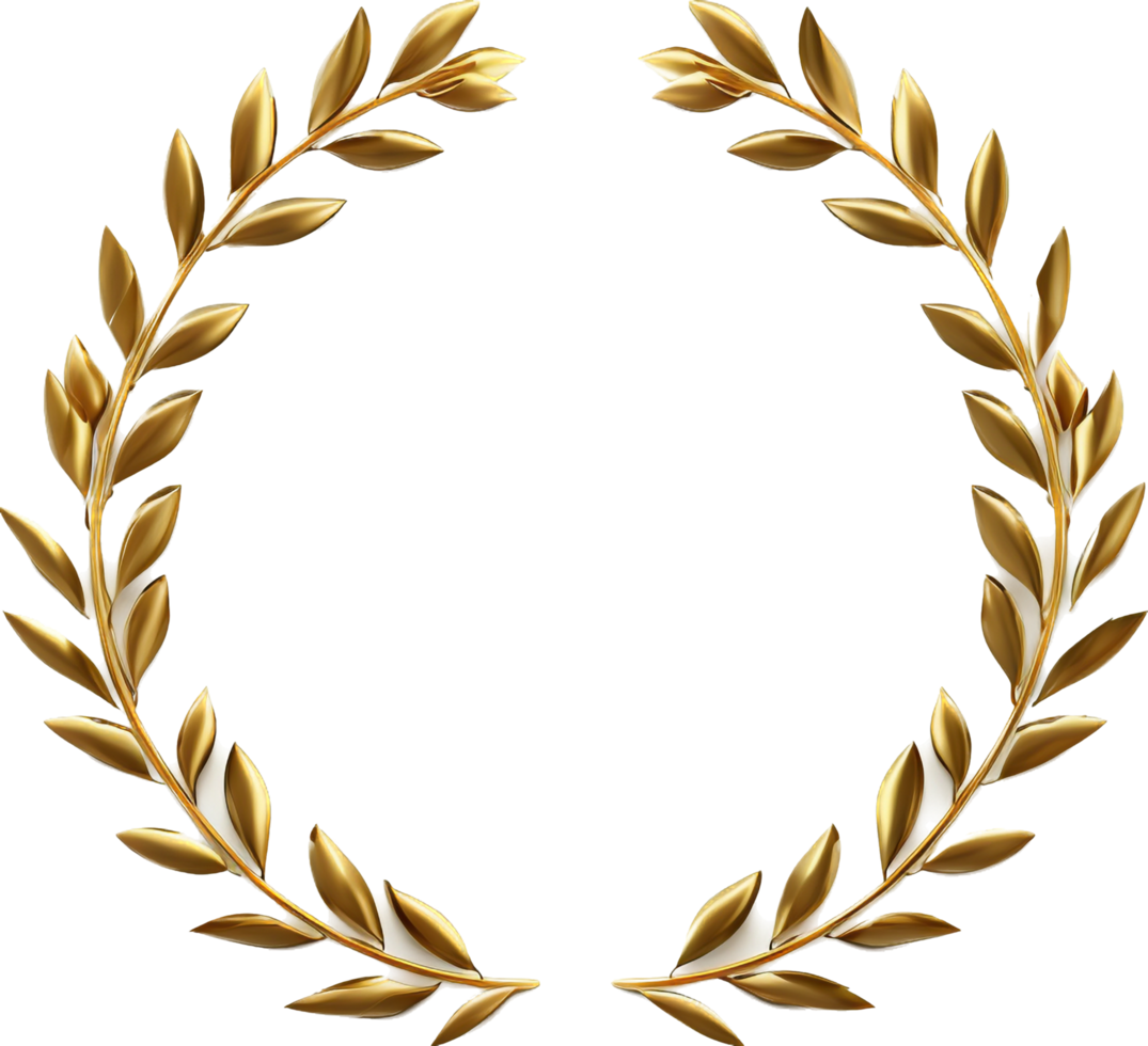 Laurel wreath png with AI generated.