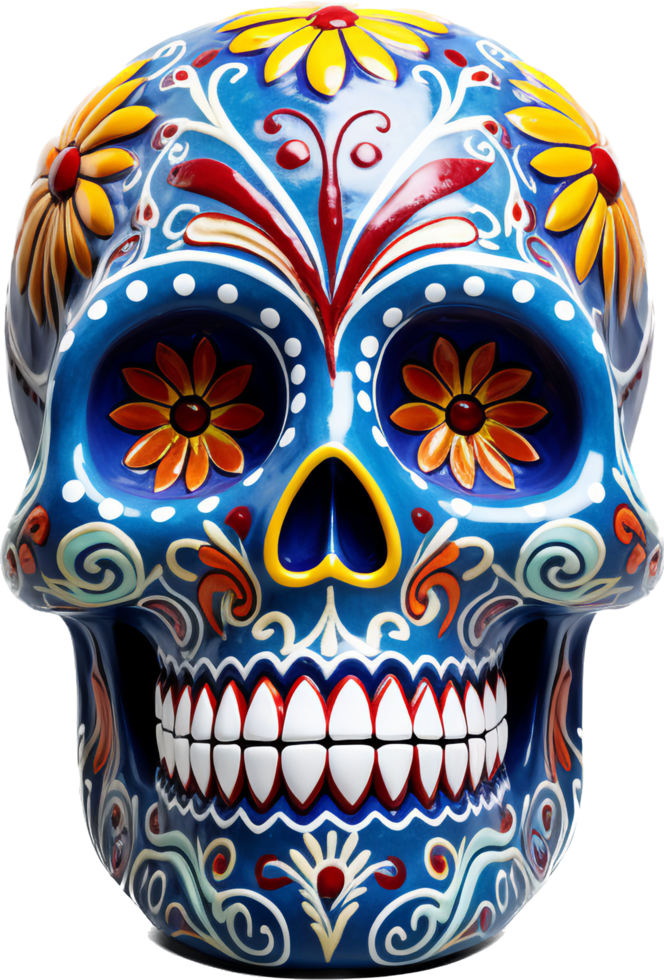 Sugar skull with . png