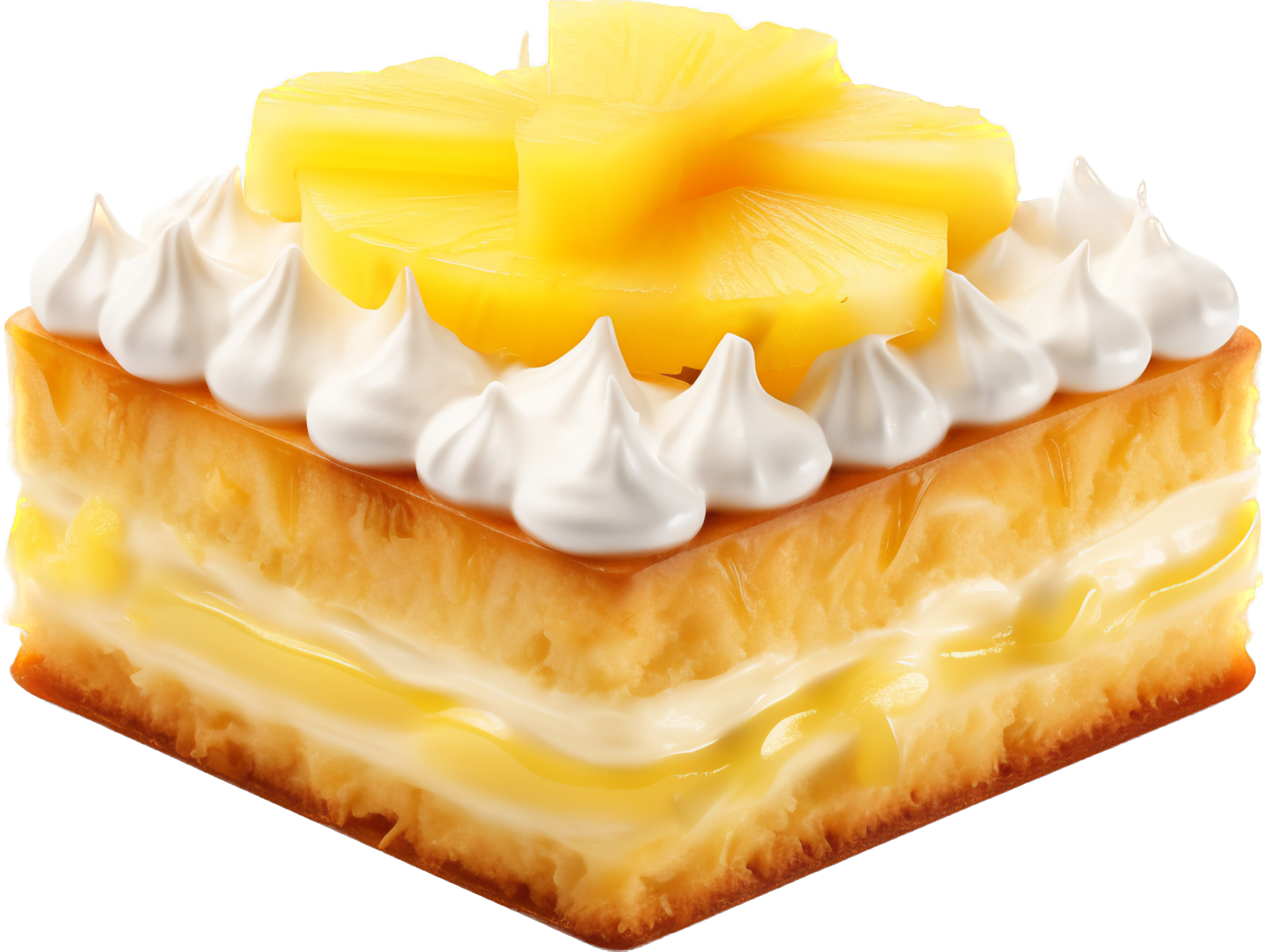 Pineapple cake with . 26773459 PNG