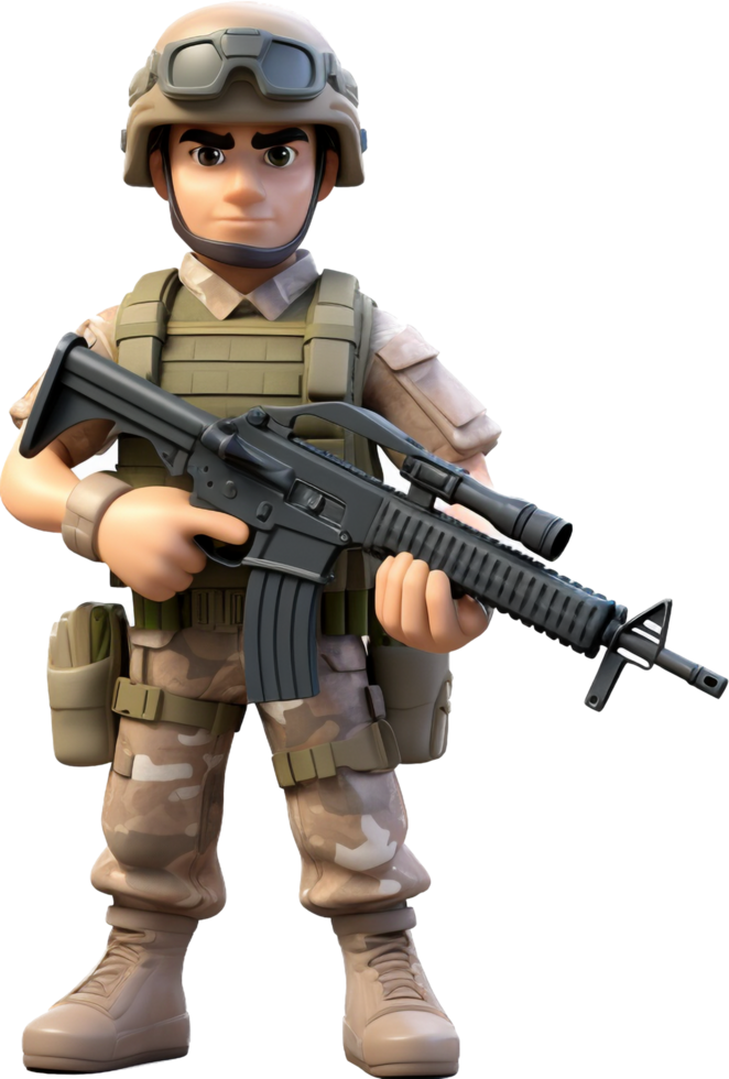 soldado png con ai generado.