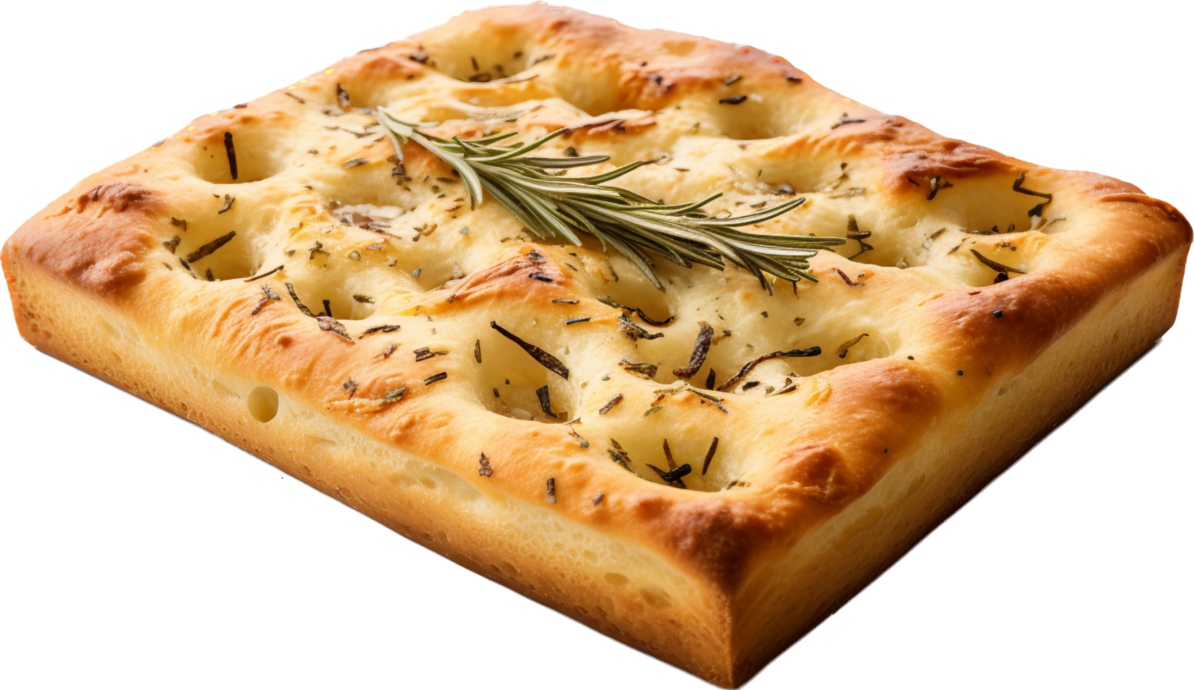 Focaccia png with AI generated.