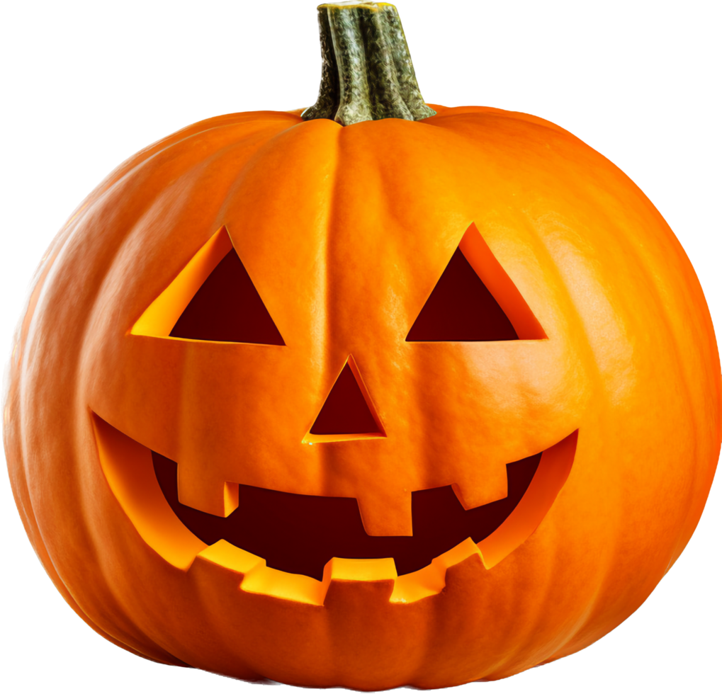 halloween pumpa png med ai genererad.