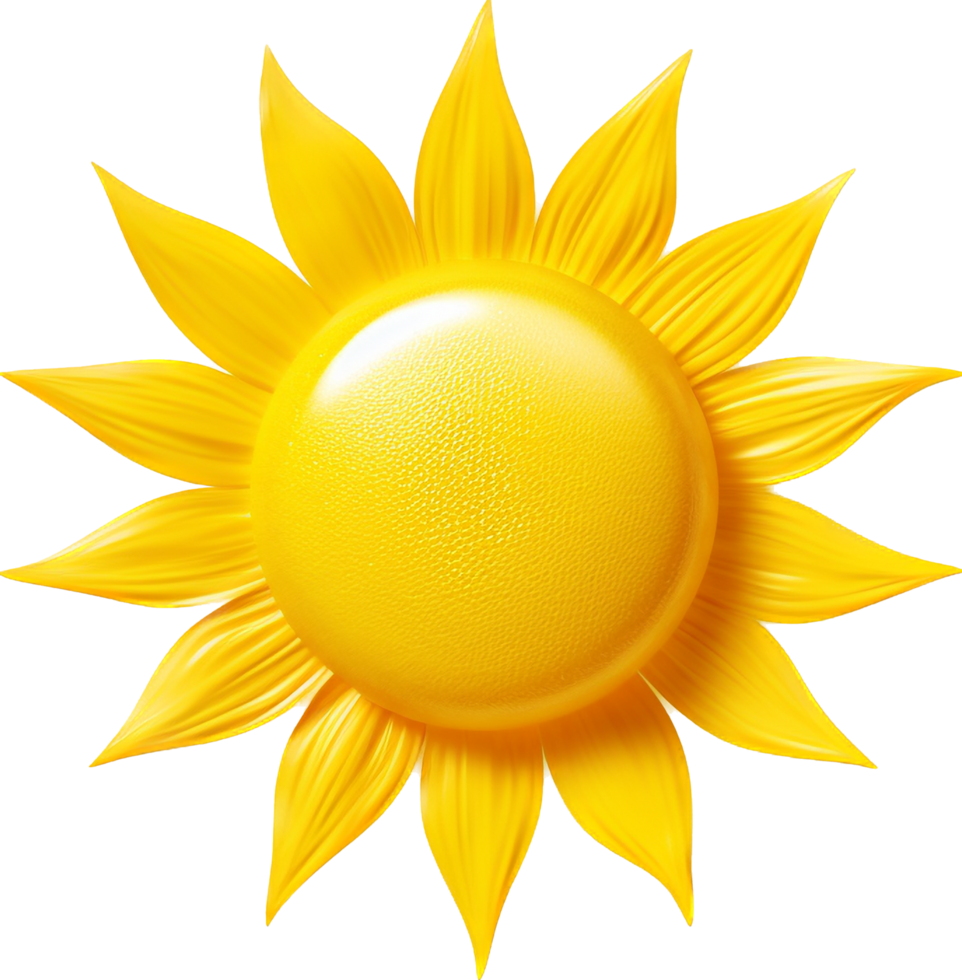 Sun png with AI generated.