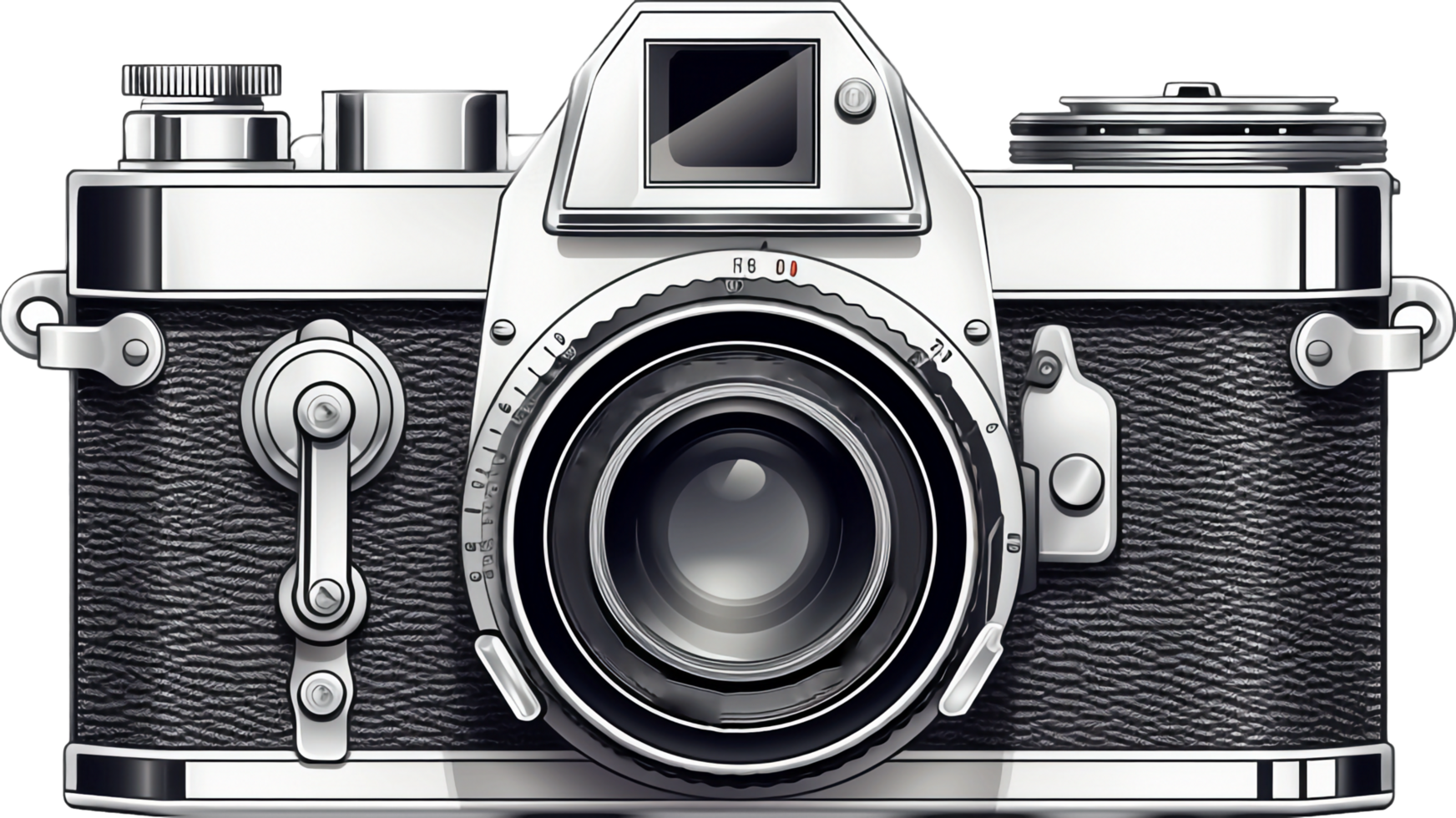 Vintage camera png with AI generated.