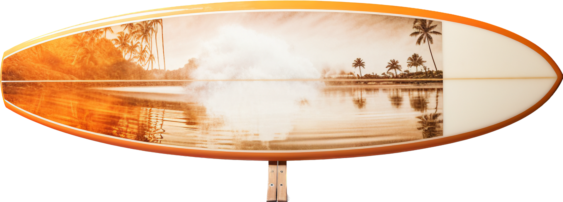Surfboard png with AI generated.