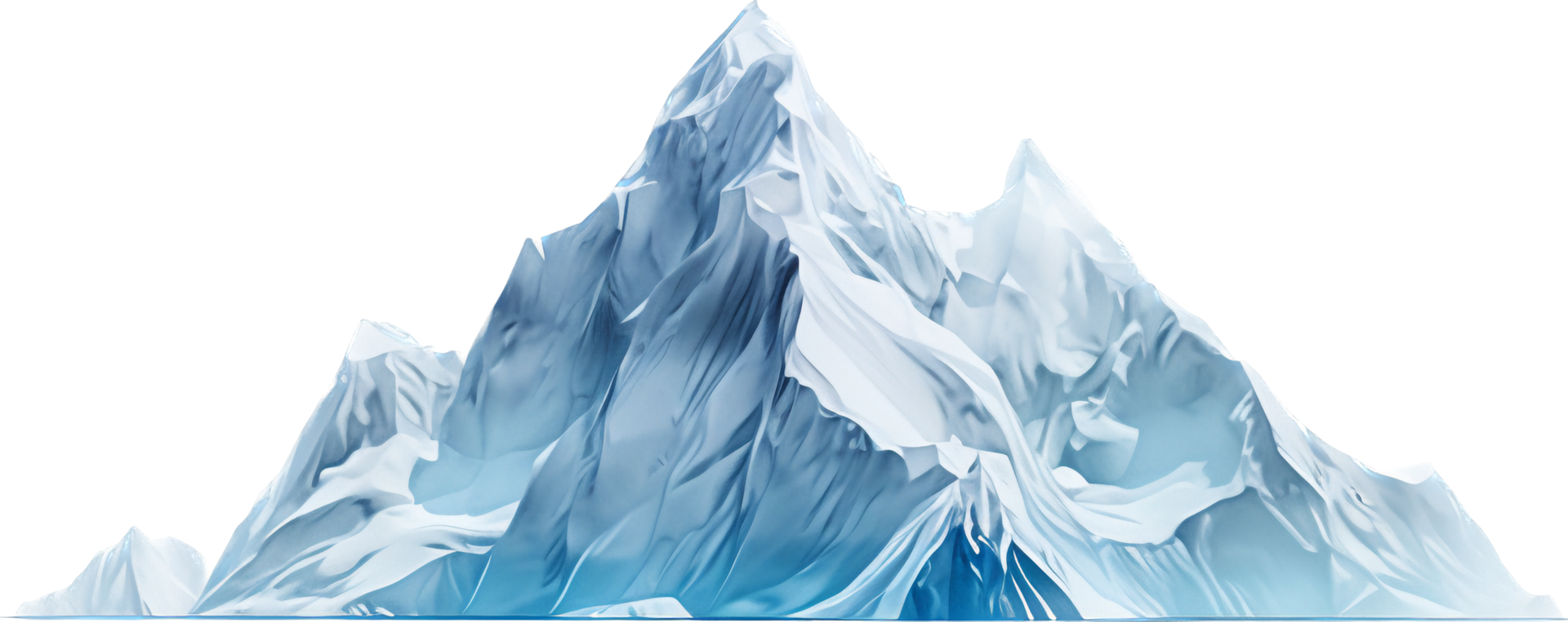 la glace Montagne png avec ai généré.