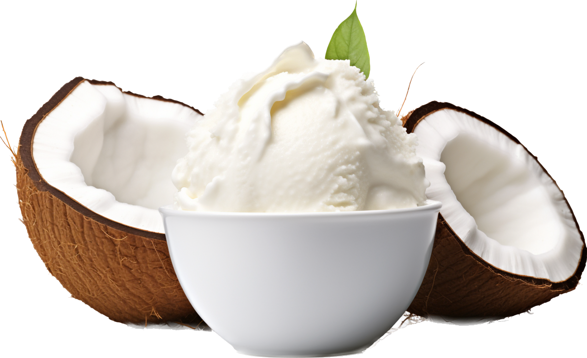 Coconut Ice Cream png with AI generated. 26773548 PNG