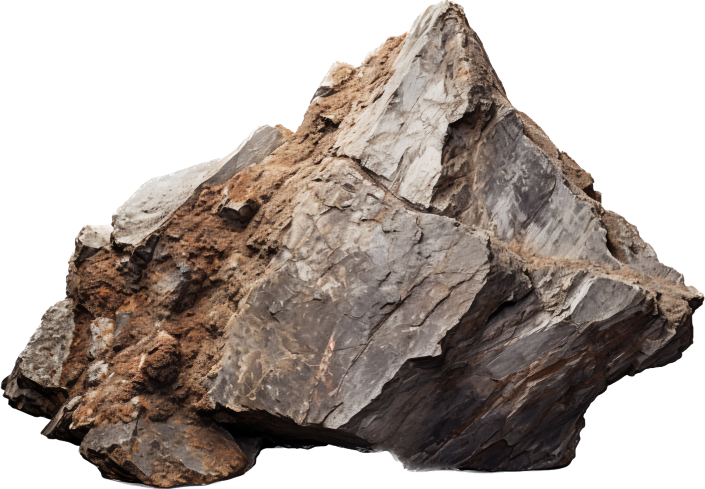 Obsidian rock png with AI generated.