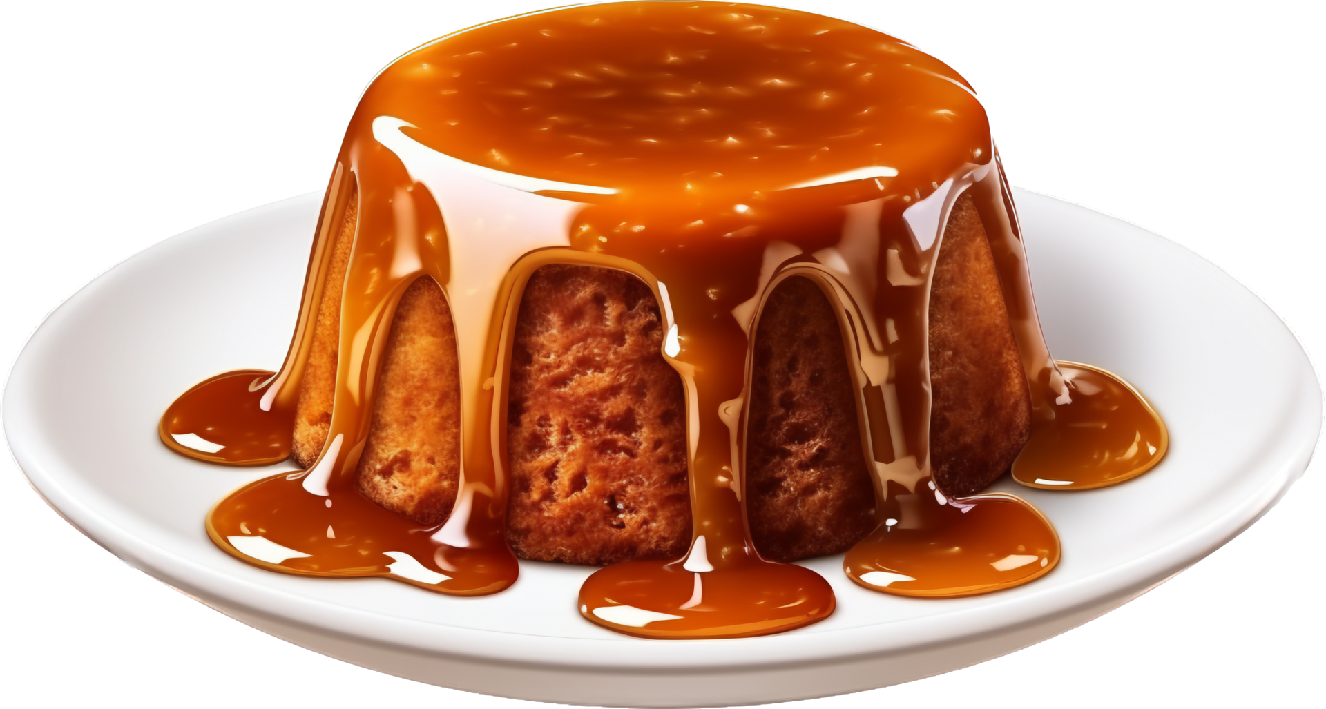 Sticky toffee pudding png with AI generated. 26773579 PNG