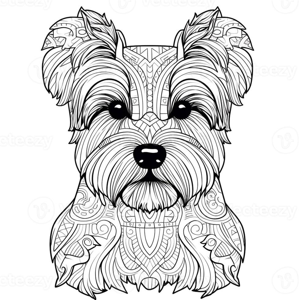 Mandala Dog Coloring Pages photo