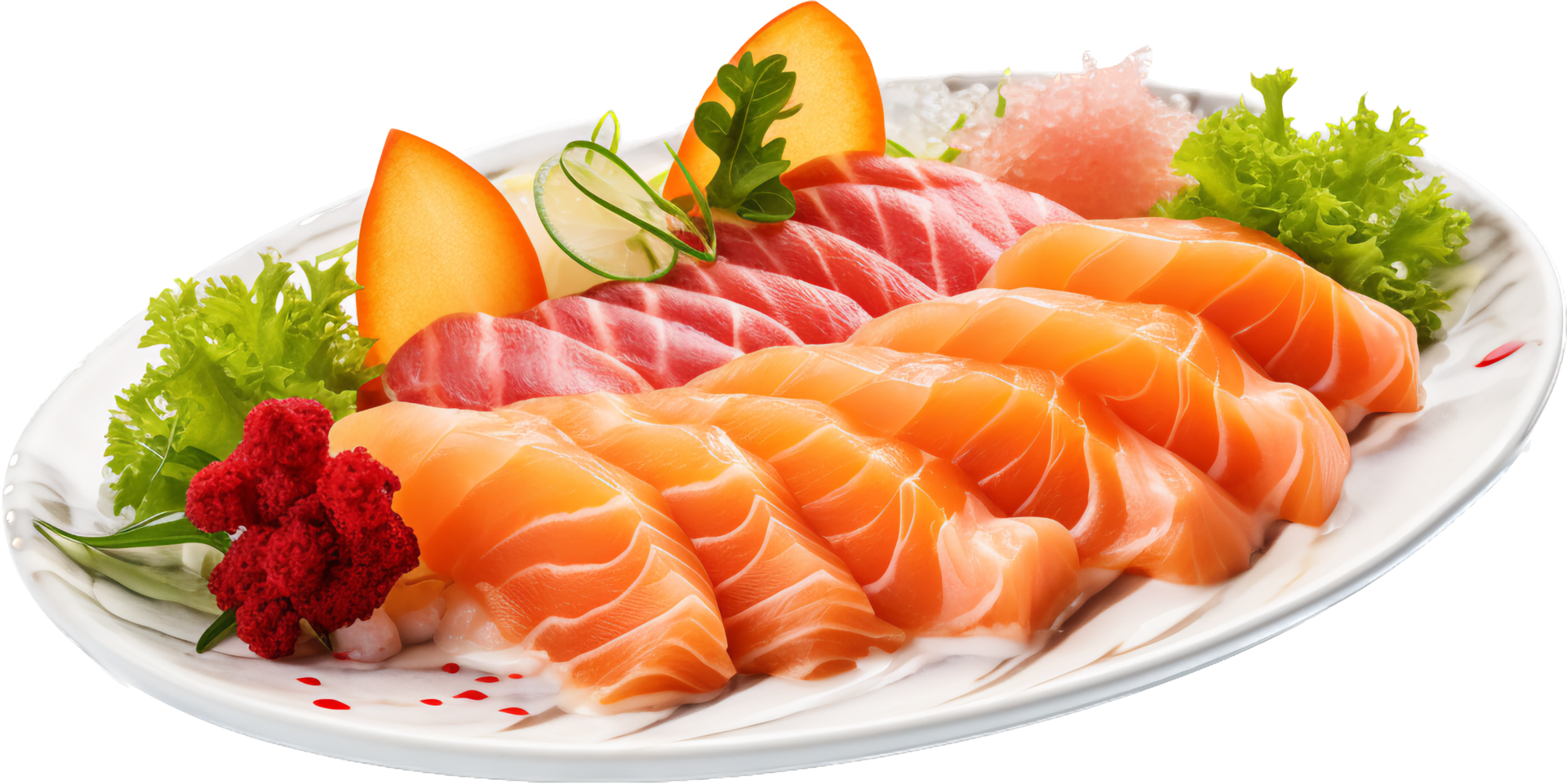 Sashimi png with AI generated