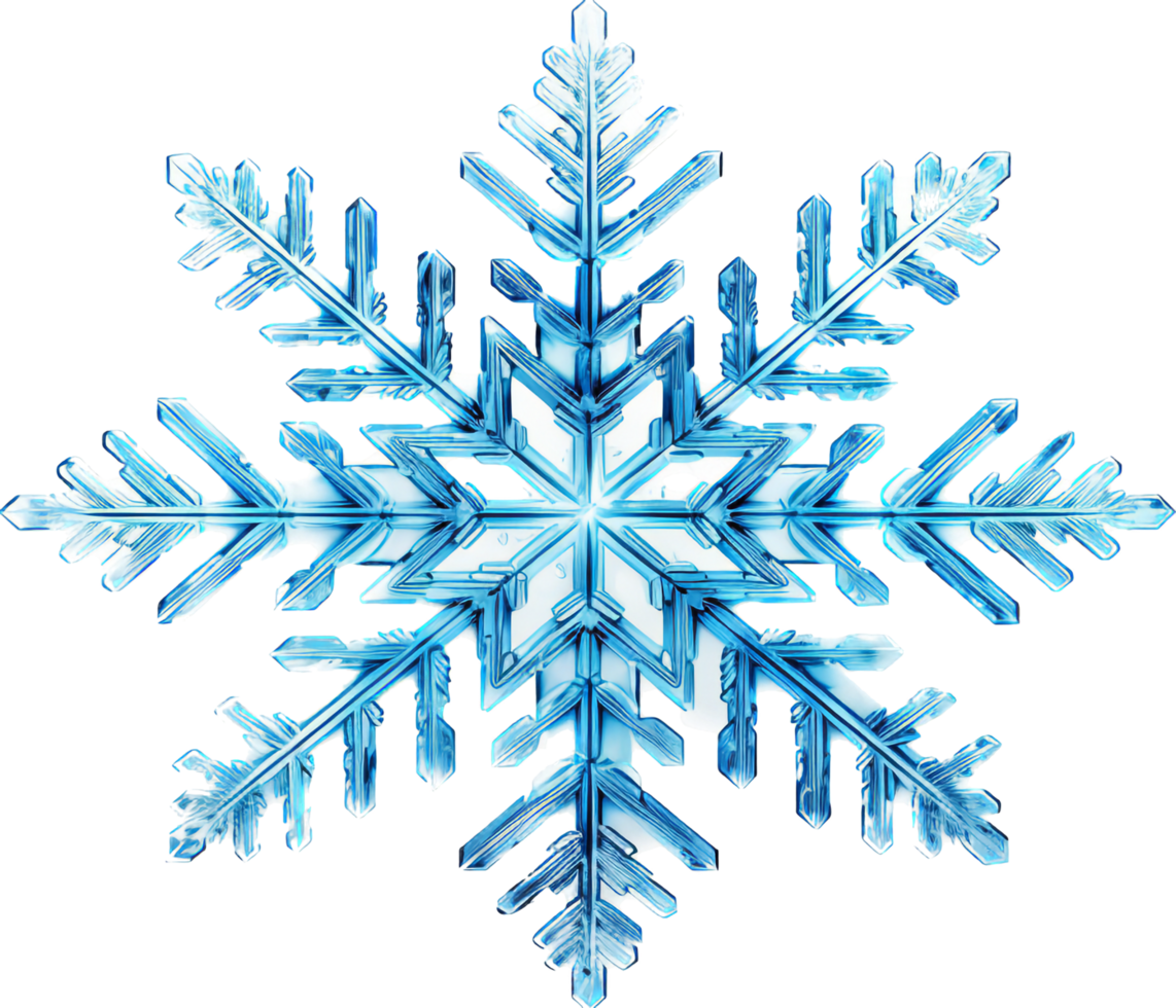 Snowflake png with AI generated.