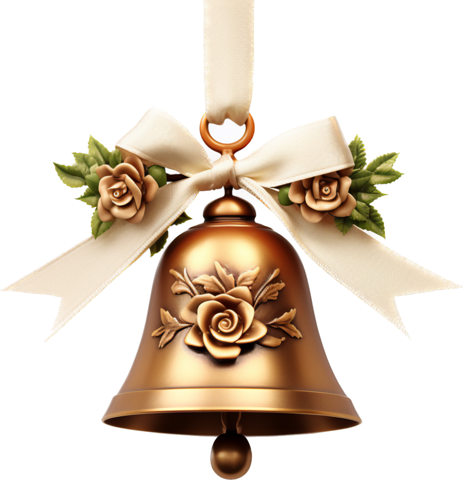 Wedding bell png with AI generated.