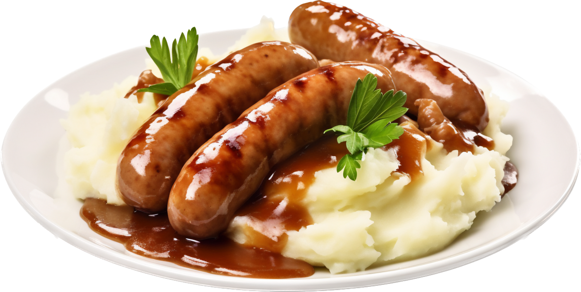Bangers and mash png with AI generated. 26773825 PNG