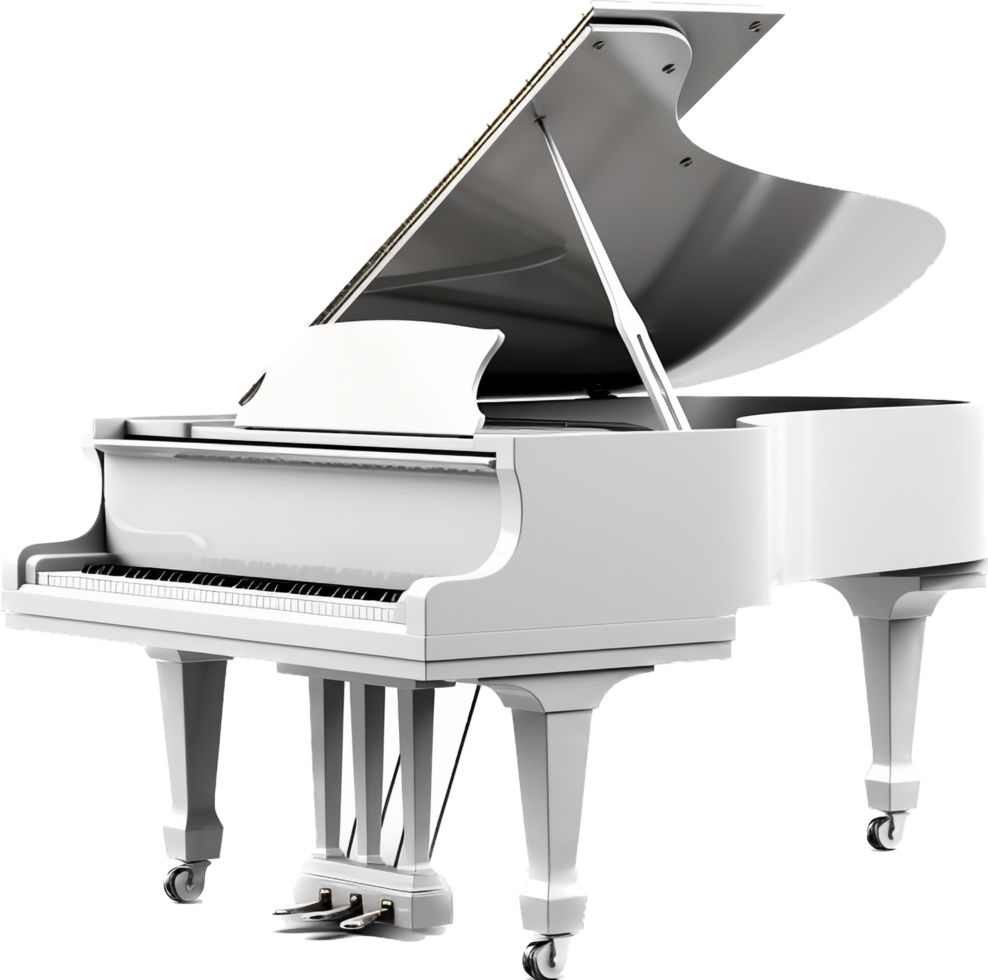 Piano png with AI generated.