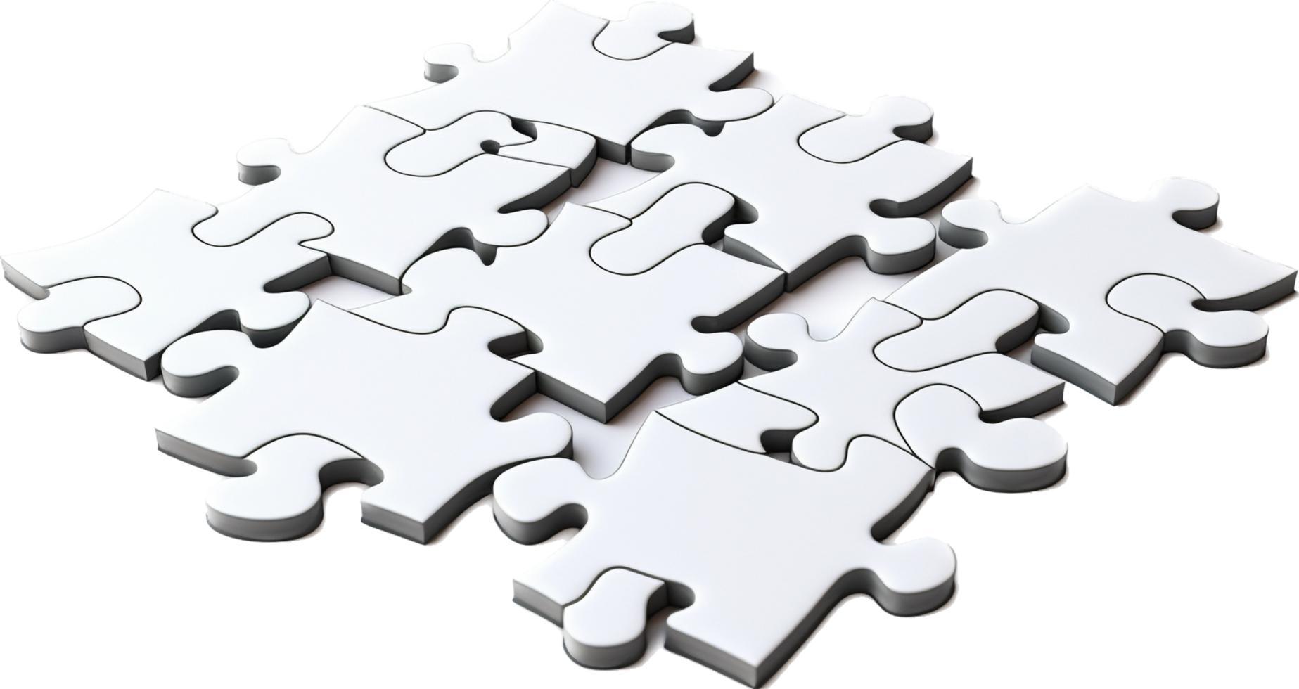 Jigsaw png with AI generated.
