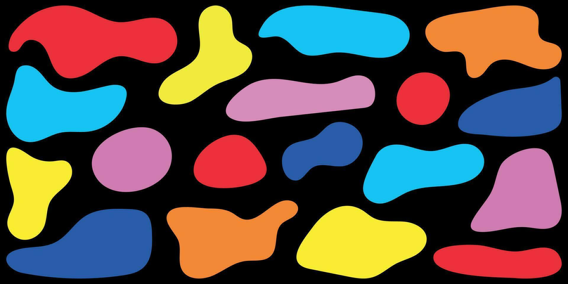 Shape set y2k style for banner. Y2k aesthetic.Shape set y2k style for decoaration.Simple shapes.Shape set y2k style for poster.Trendy 90s.Trendy geometric forms. vector