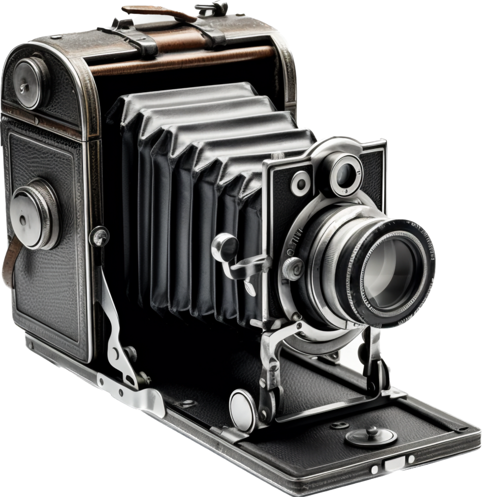 Vintage camera png with AI generated.