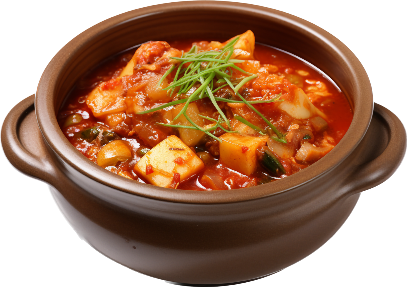 Kimchi stew png with AI generated.