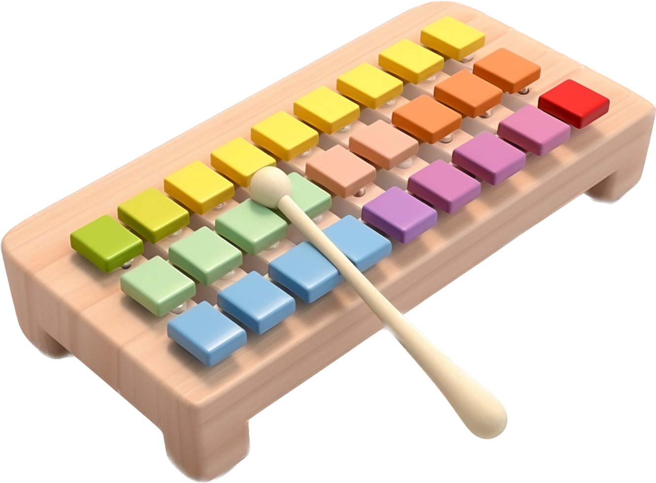 Xylophone png with AI generated.