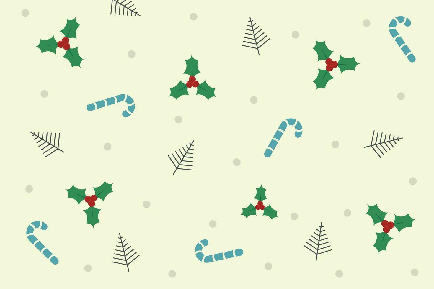 Christmas card, pattern.  New Year, Christmas tree toys. Vector illustration