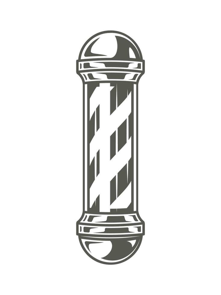 Pole isolated on white background vector