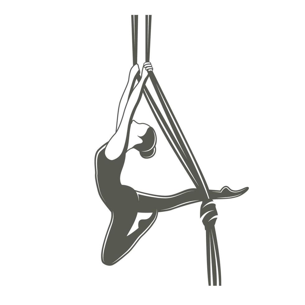 Silks circus element vector