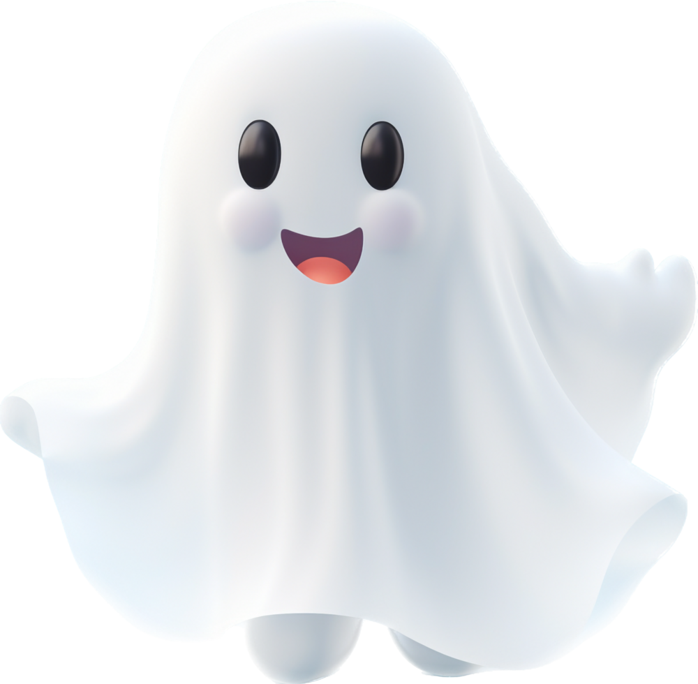 Ghost png with AI generated.