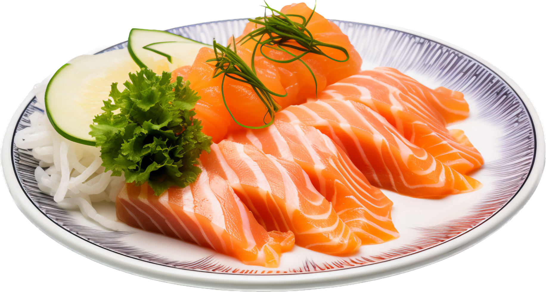 Sashimi png with AI generated