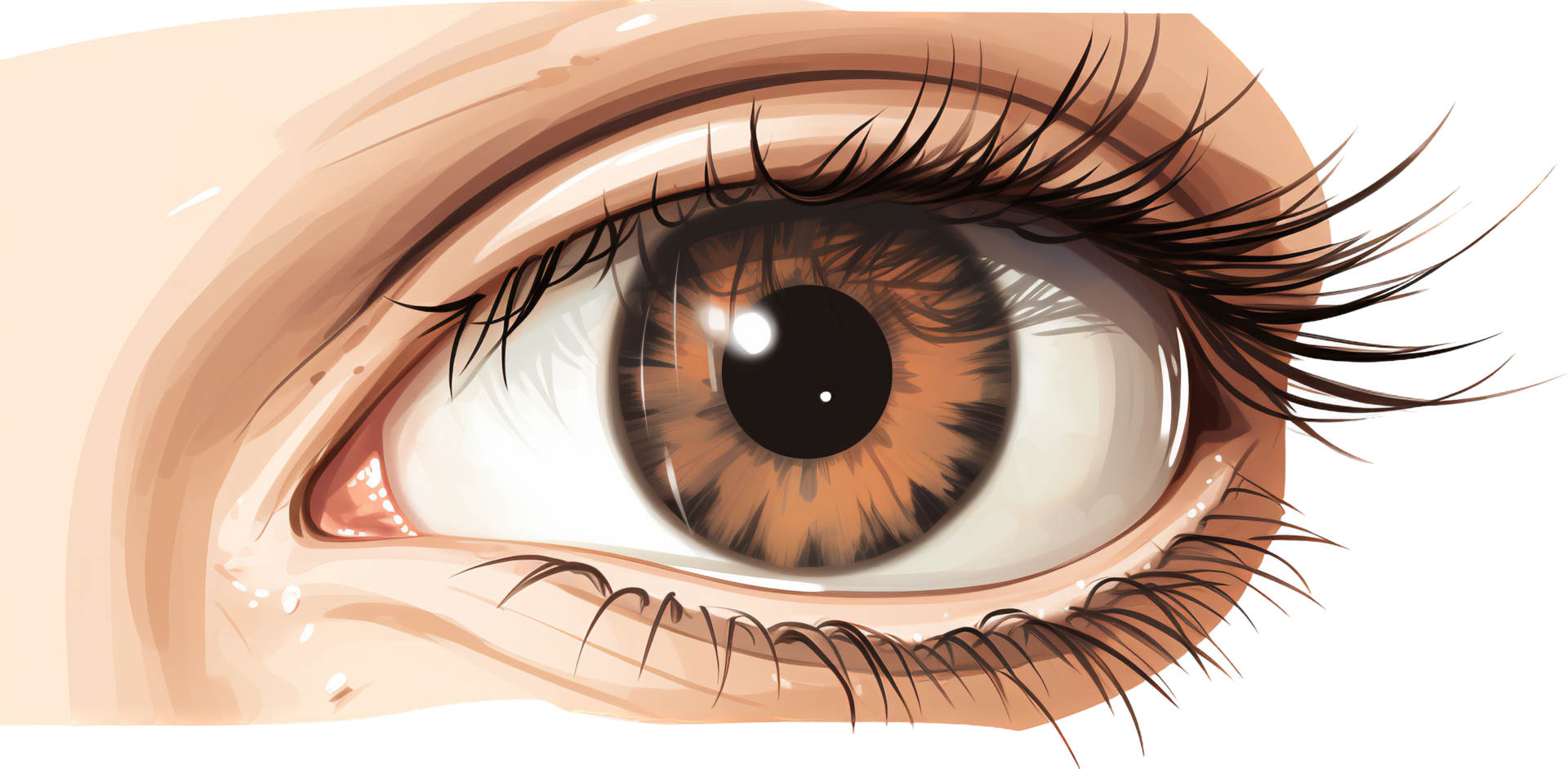 Eye png with AI generated.