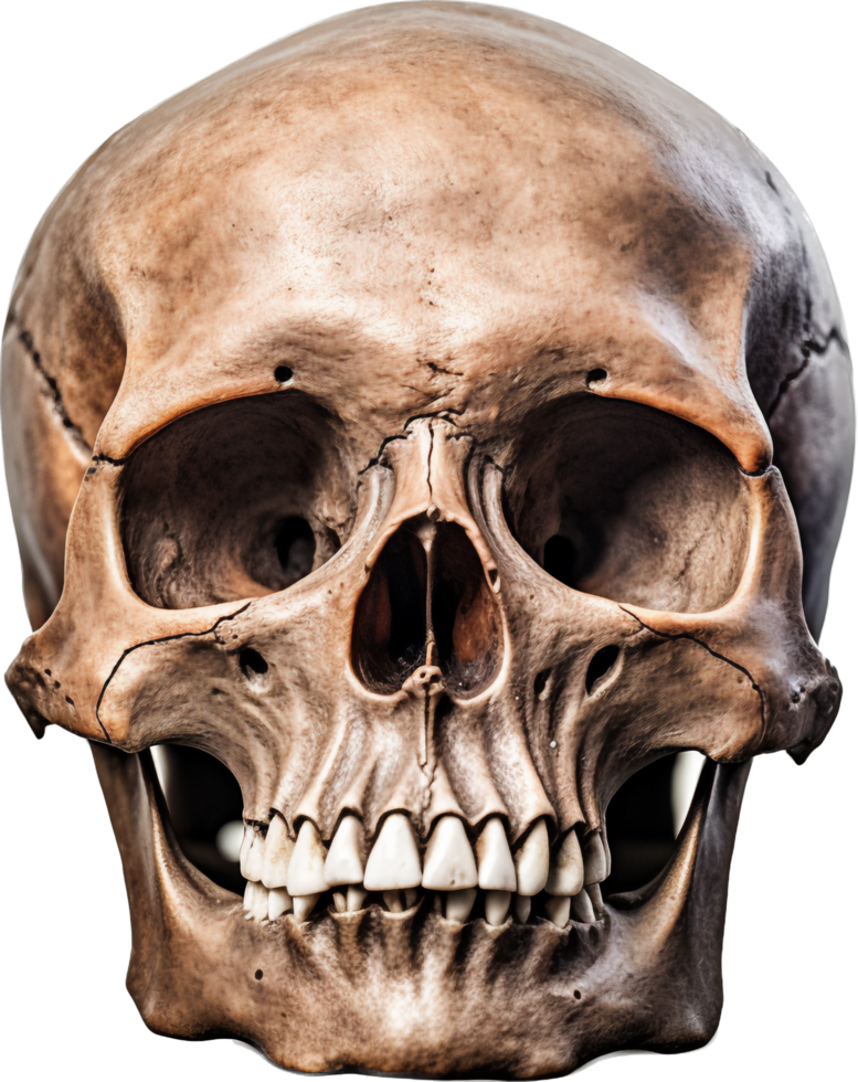 Skull png with AI generated.