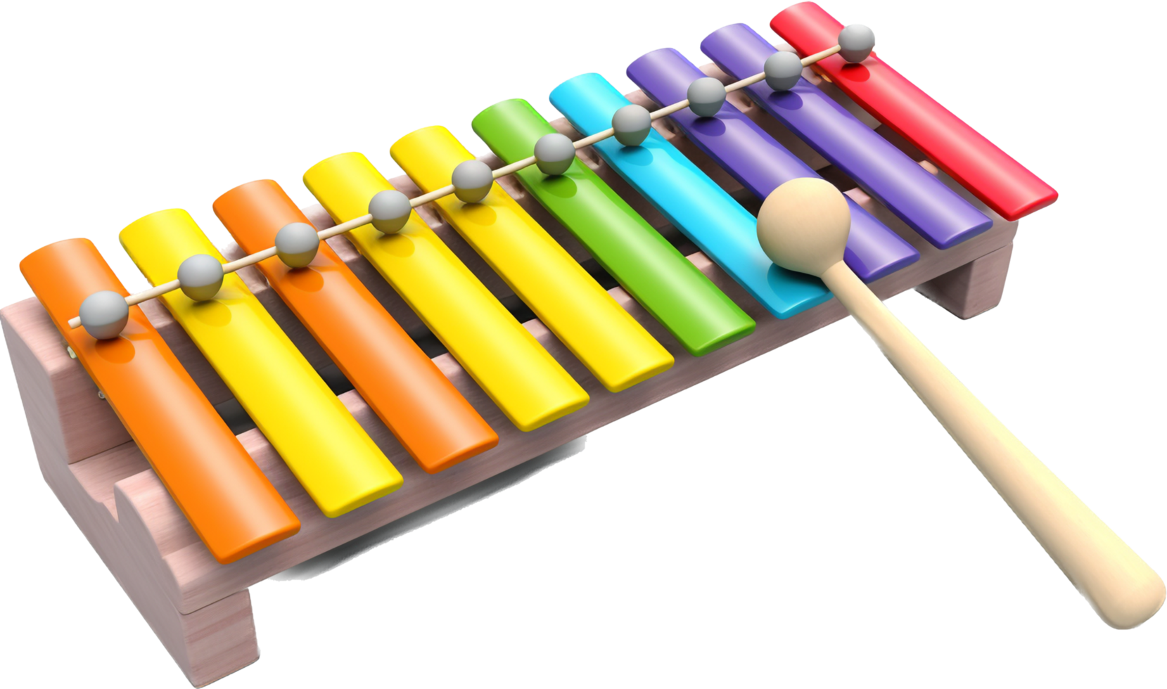 Xylophone png with AI generated.