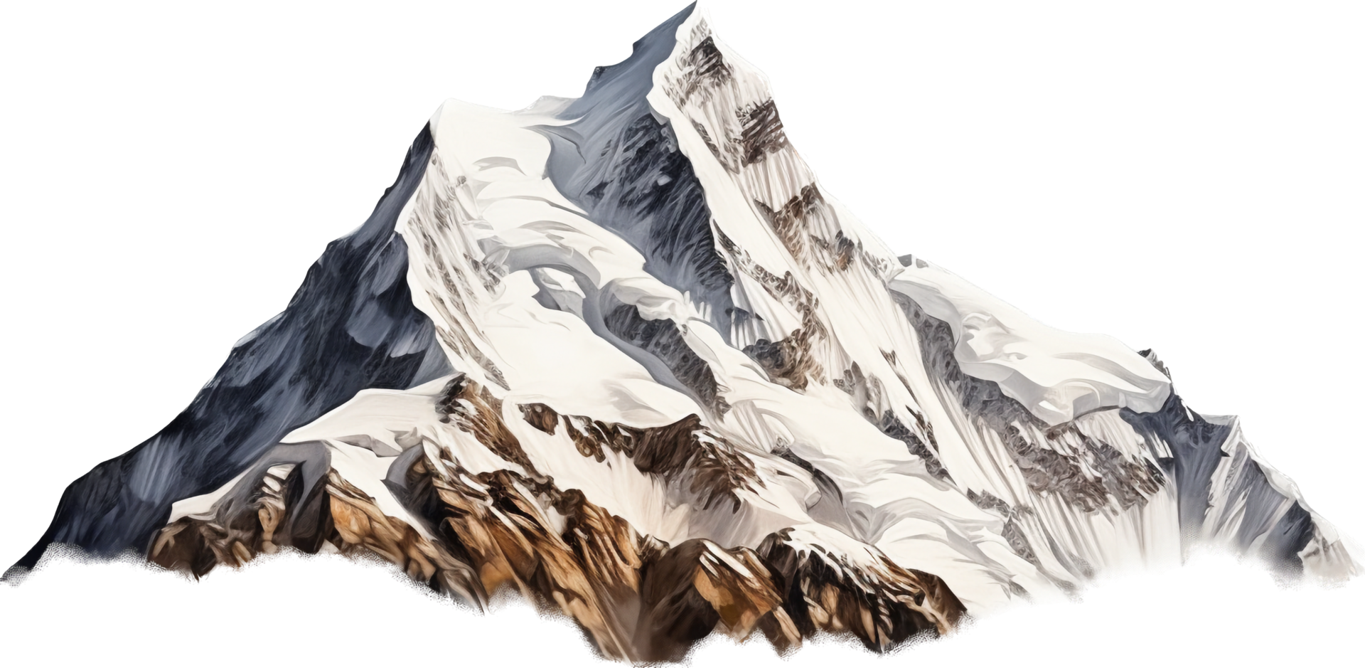 Mountain png with AI generated.