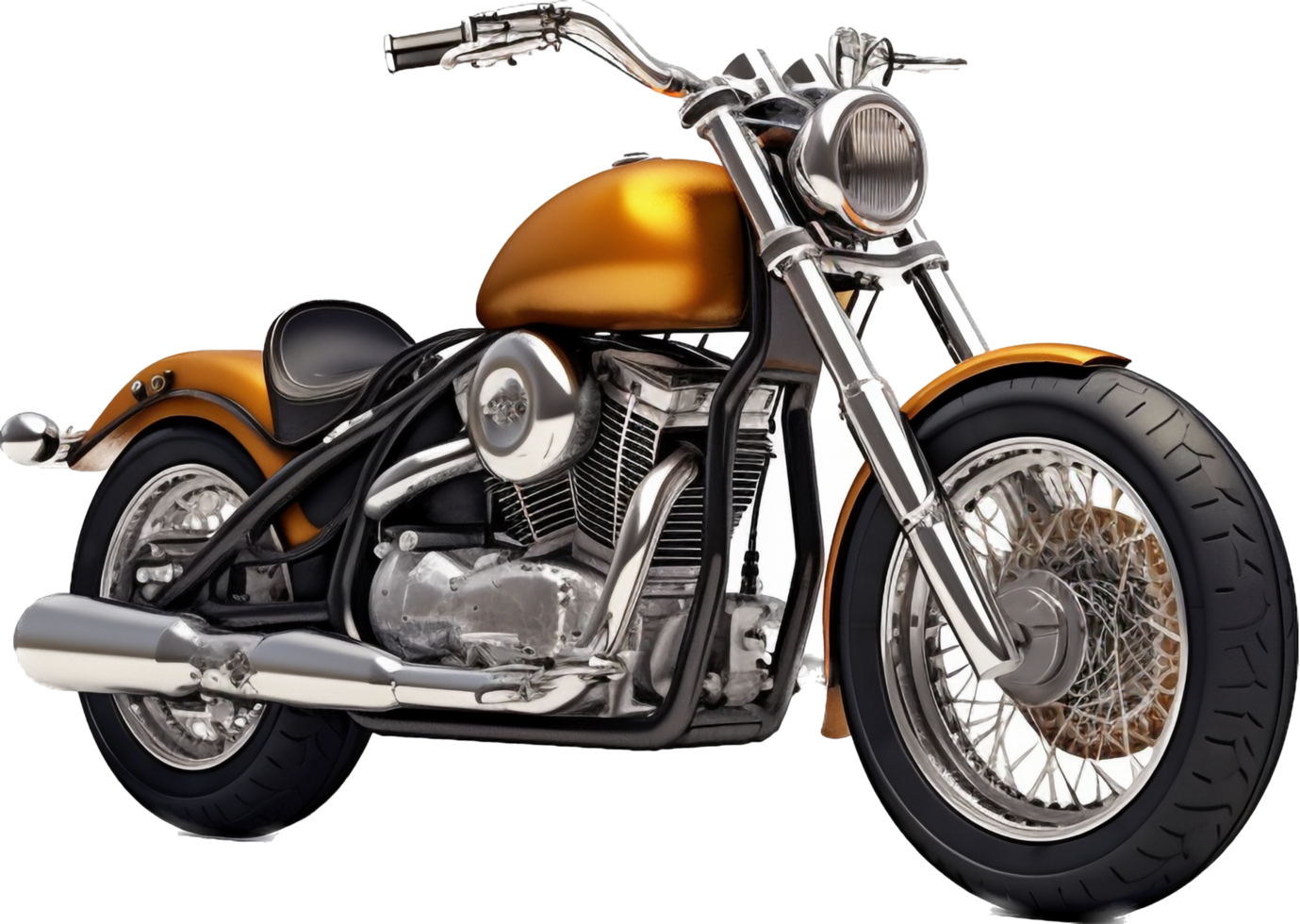 Motorcycle png with AI generated.